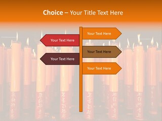 Red Wax Burn PowerPoint Template