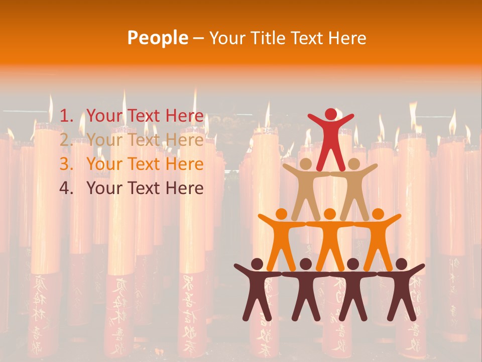 Red Wax Burn PowerPoint Template