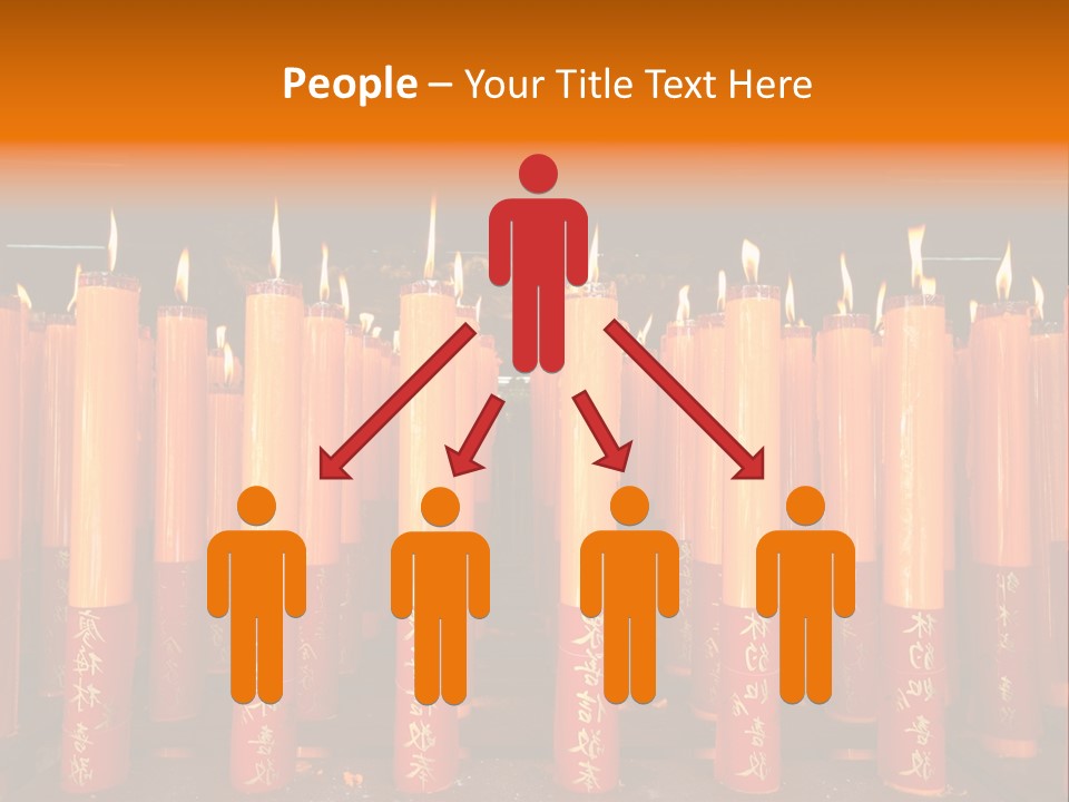 Red Wax Burn PowerPoint Template