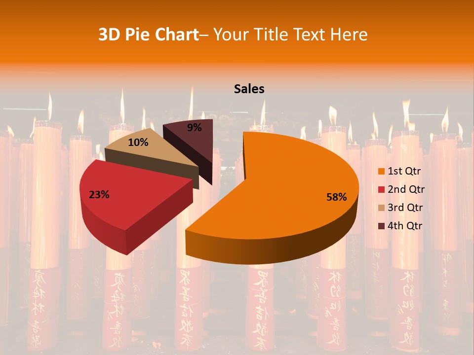 Red Wax Burn PowerPoint Template