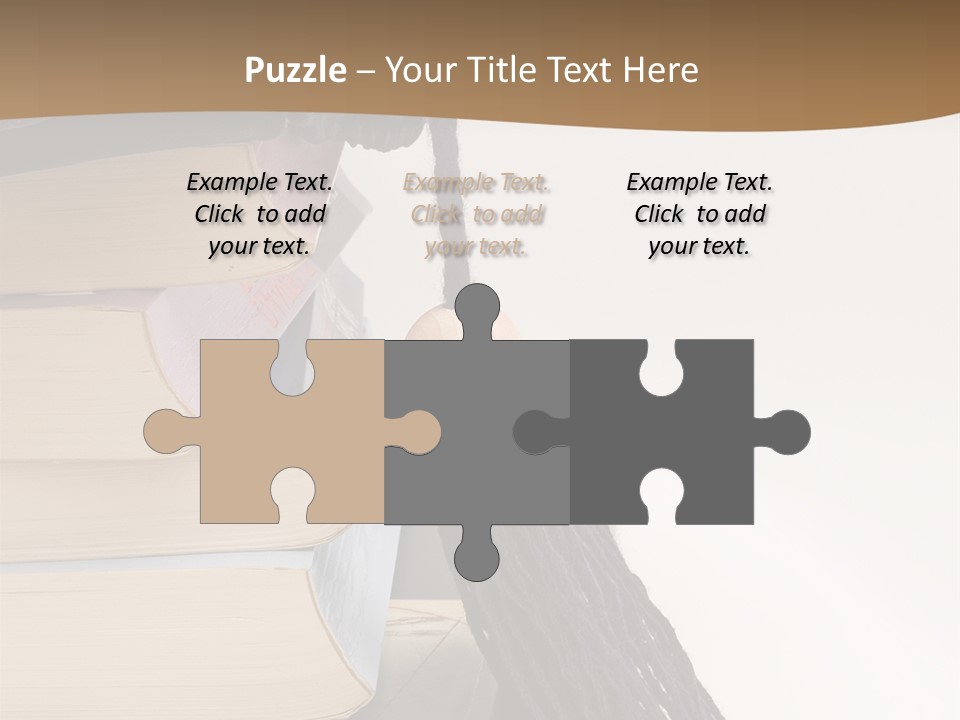 A Graduation Cap On Top Of A Stack Of Books PowerPoint Template