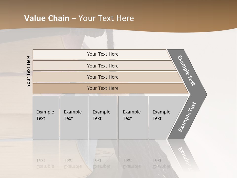 A Graduation Cap On Top Of A Stack Of Books PowerPoint Template