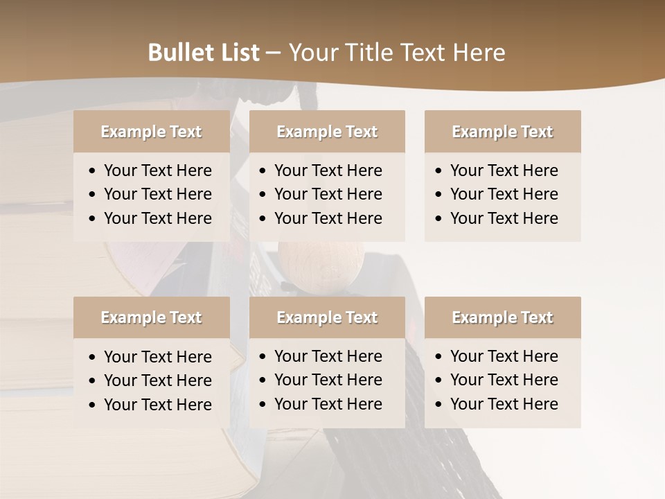 A Graduation Cap On Top Of A Stack Of Books PowerPoint Template