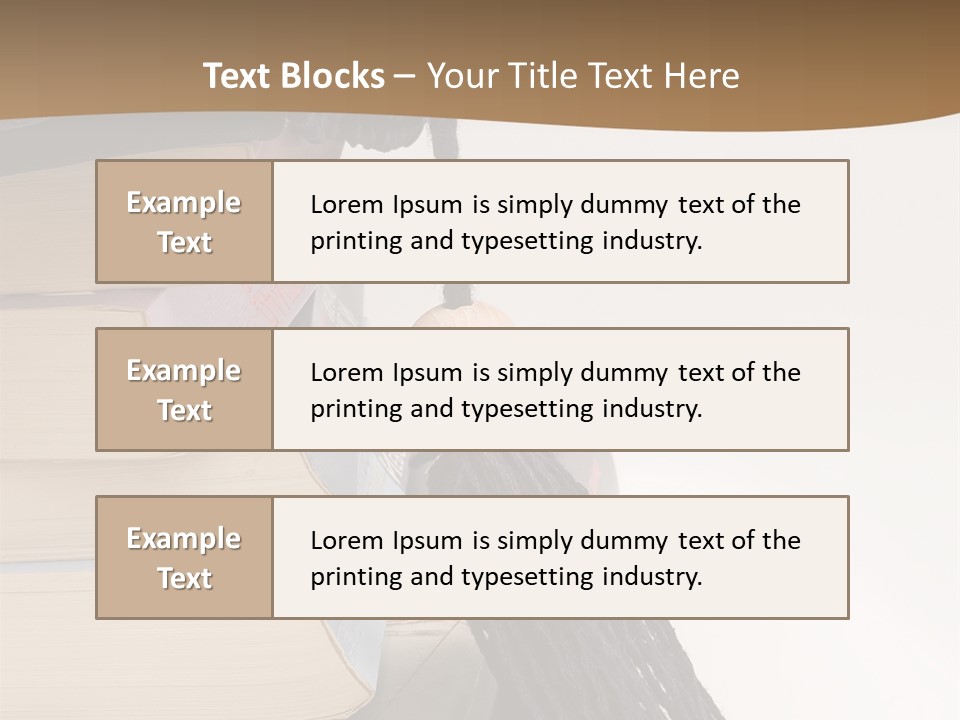 A Graduation Cap On Top Of A Stack Of Books PowerPoint Template