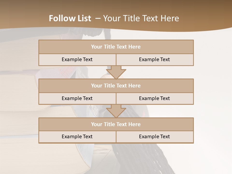 A Graduation Cap On Top Of A Stack Of Books PowerPoint Template