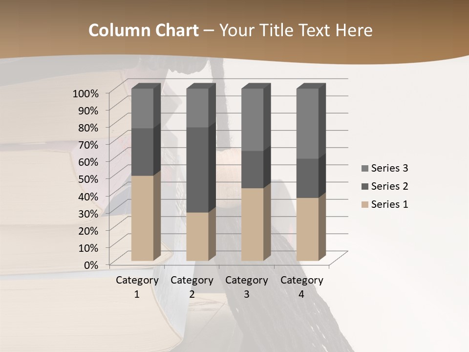 A Graduation Cap On Top Of A Stack Of Books PowerPoint Template