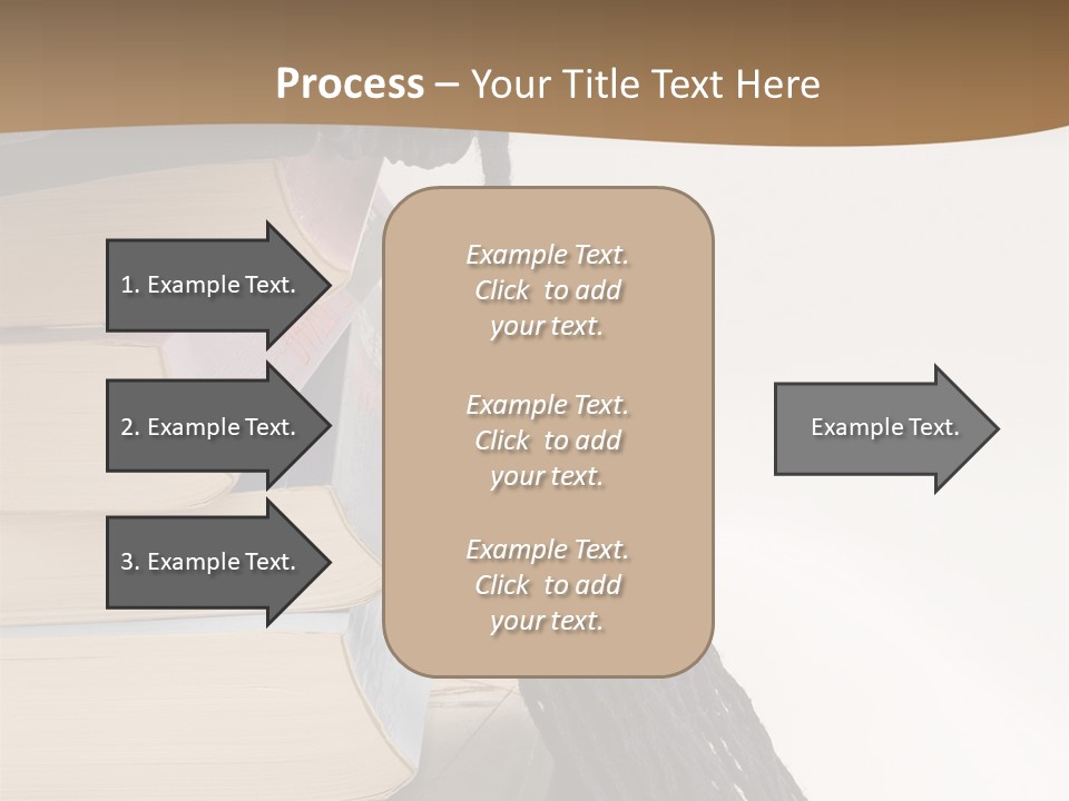 A Graduation Cap On Top Of A Stack Of Books PowerPoint Template