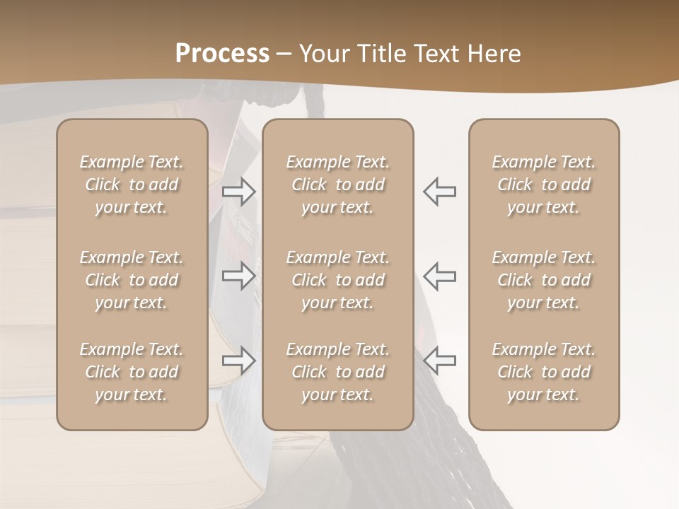 A Graduation Cap On Top Of A Stack Of Books PowerPoint Template