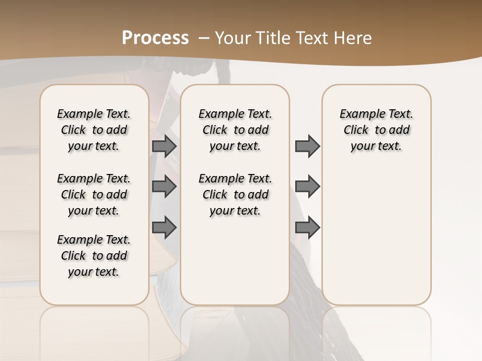 A Graduation Cap On Top Of A Stack Of Books PowerPoint Template