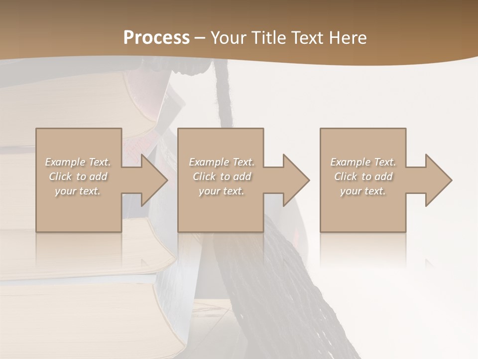 A Graduation Cap On Top Of A Stack Of Books PowerPoint Template