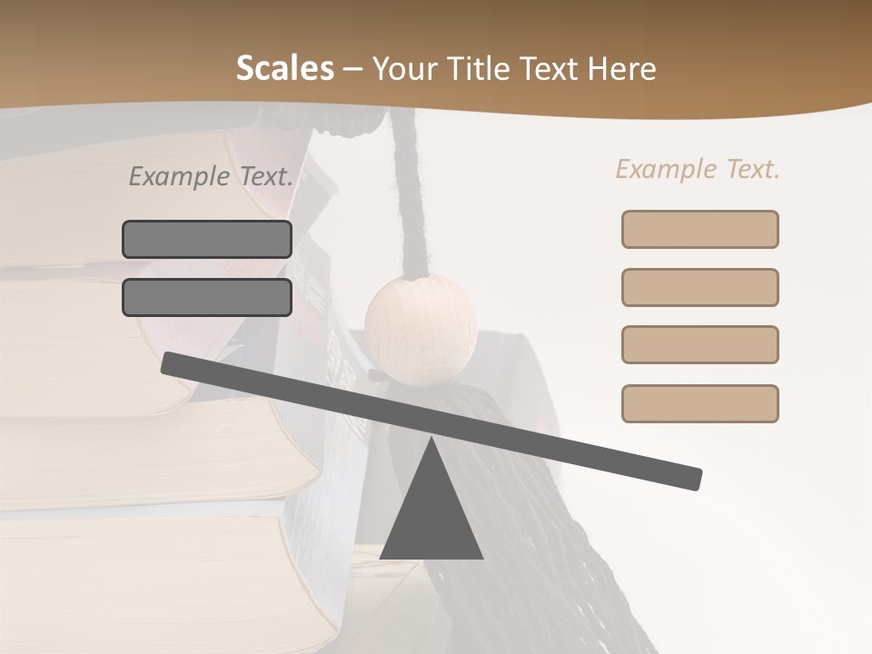 A Graduation Cap On Top Of A Stack Of Books PowerPoint Template