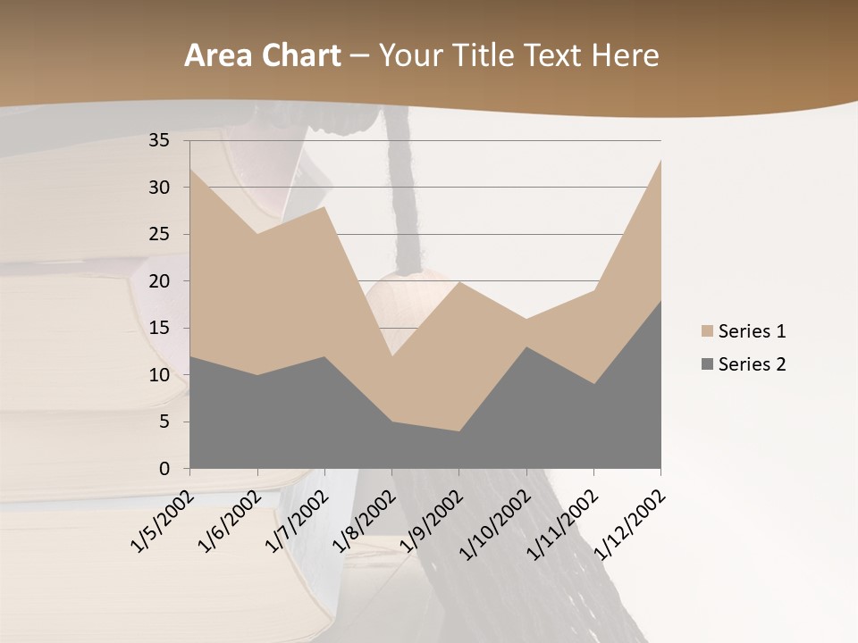 A Graduation Cap On Top Of A Stack Of Books PowerPoint Template