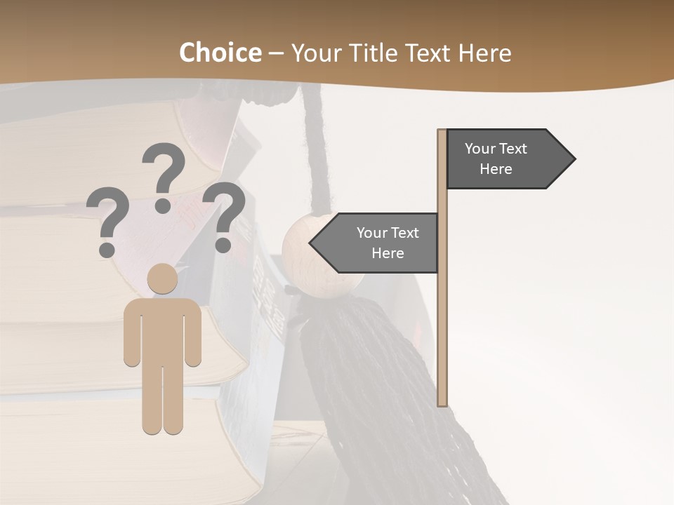 A Graduation Cap On Top Of A Stack Of Books PowerPoint Template