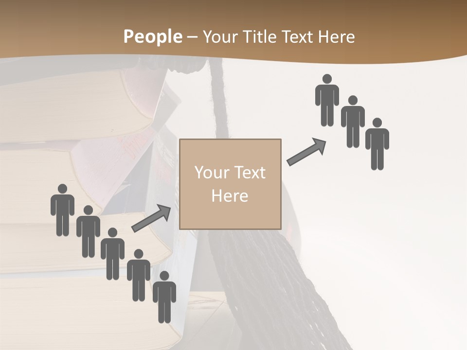 A Graduation Cap On Top Of A Stack Of Books PowerPoint Template