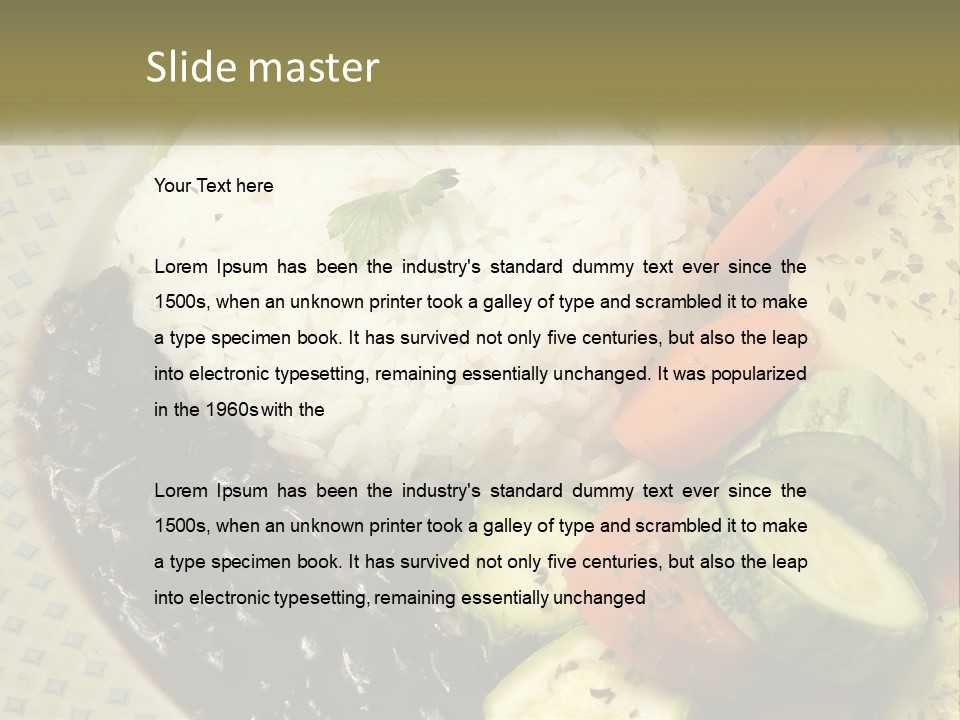 Place Vegetable Beans PowerPoint Template