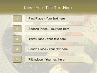 Place Vegetable Beans PowerPoint Template