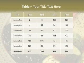 Place Vegetable Beans PowerPoint Template