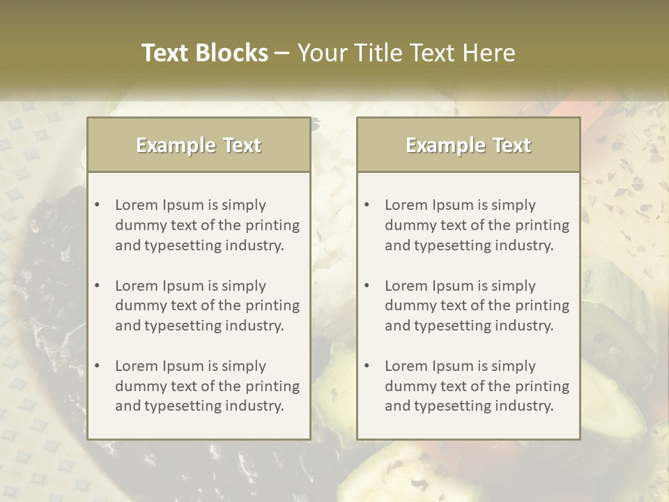 Place Vegetable Beans PowerPoint Template