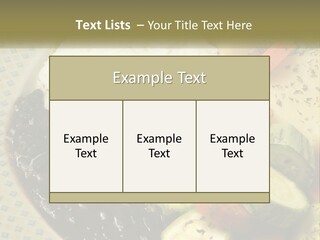 Place Vegetable Beans PowerPoint Template