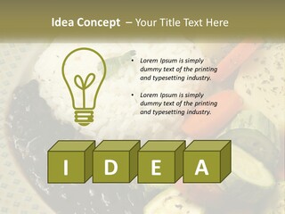 Place Vegetable Beans PowerPoint Template