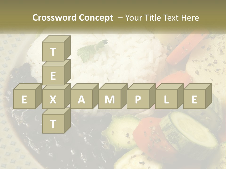 Place Vegetable Beans PowerPoint Template