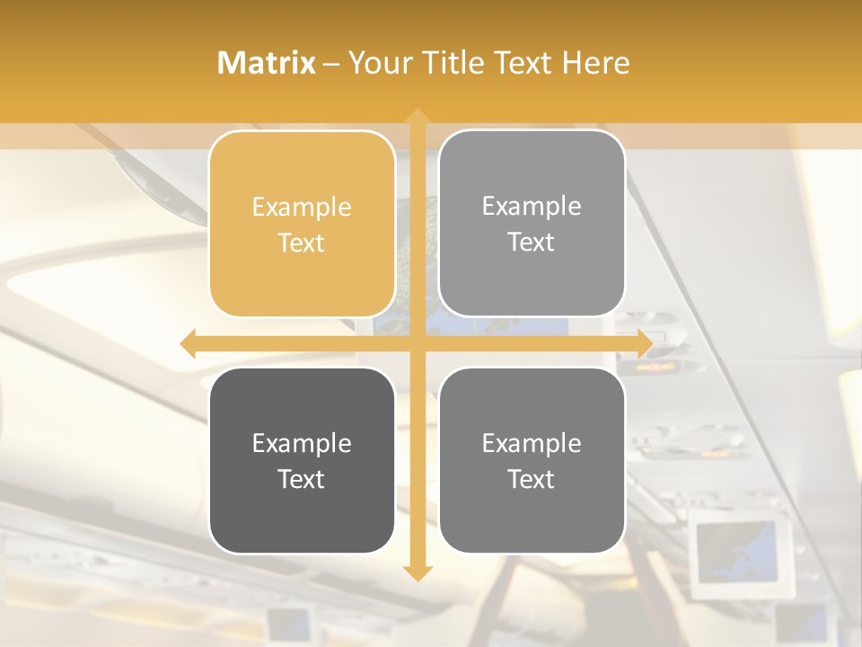 Airplane Sit Seat PowerPoint Template