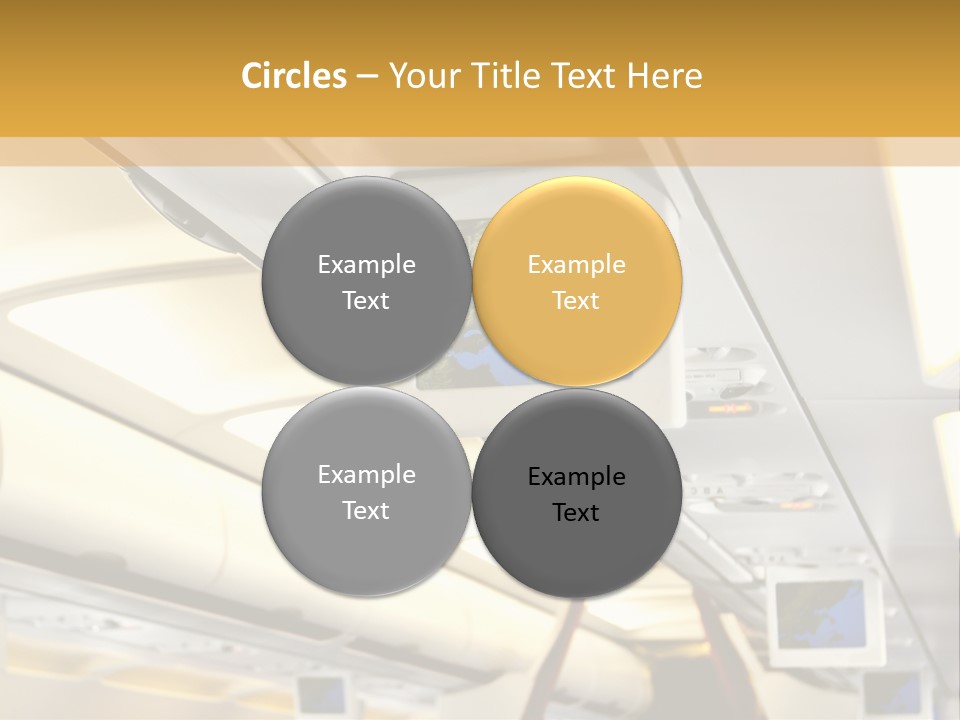 Airplane Sit Seat PowerPoint Template