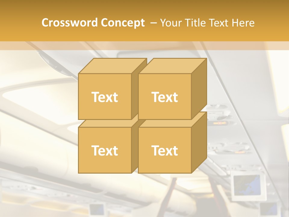 Airplane Sit Seat PowerPoint Template