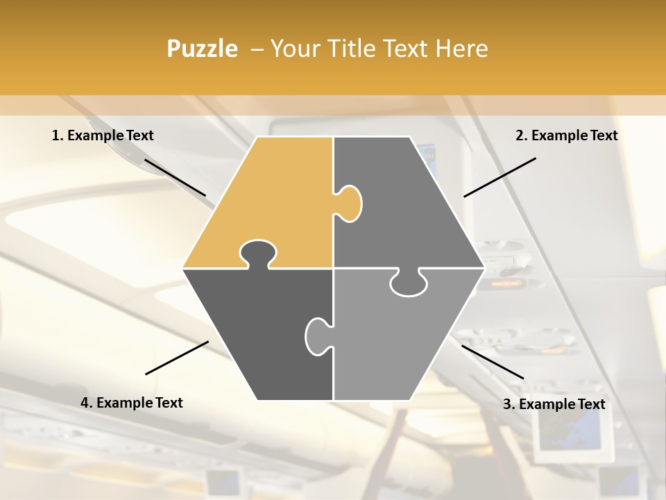 Airplane Sit Seat PowerPoint Template