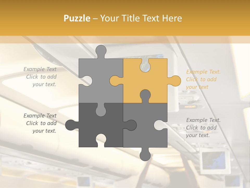 Airplane Sit Seat PowerPoint Template