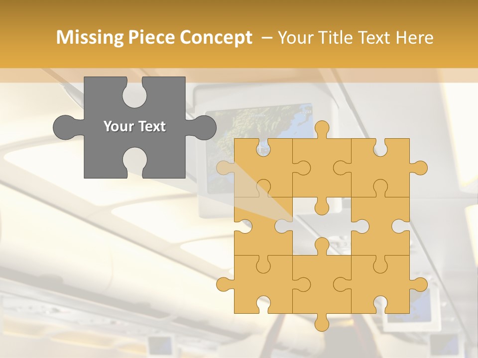 Airplane Sit Seat PowerPoint Template