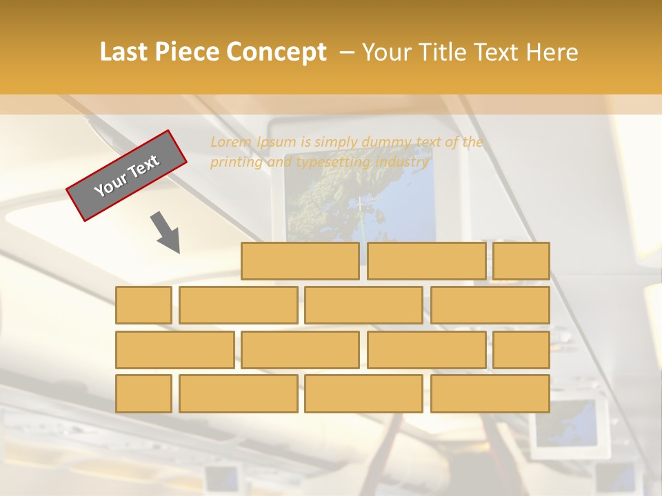 Airplane Sit Seat PowerPoint Template