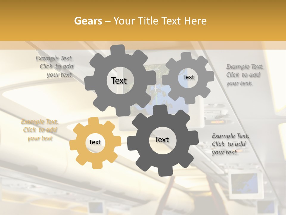Airplane Sit Seat PowerPoint Template