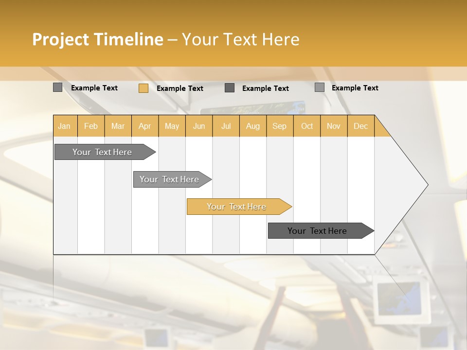 Airplane Sit Seat PowerPoint Template