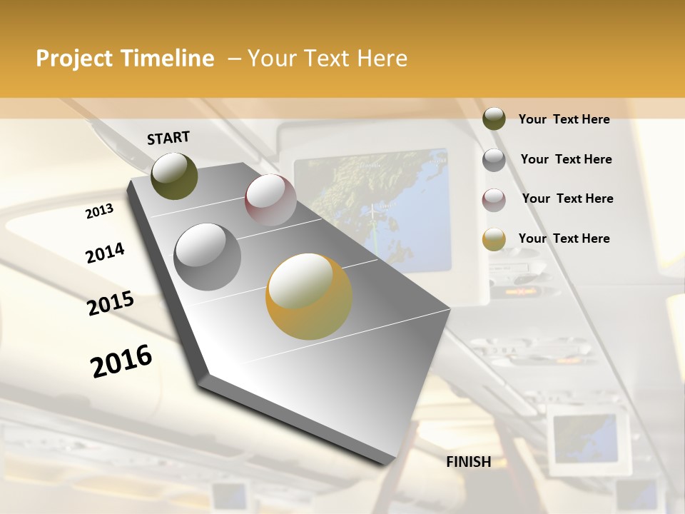 Airplane Sit Seat PowerPoint Template