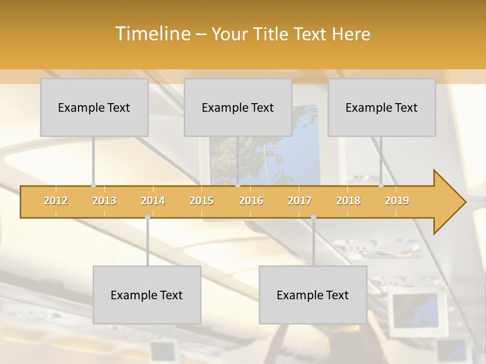 Airplane Sit Seat PowerPoint Template