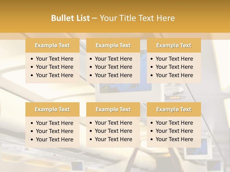Airplane Sit Seat PowerPoint Template