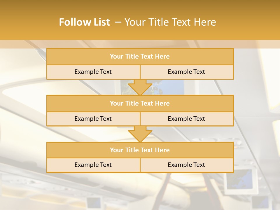 Airplane Sit Seat PowerPoint Template