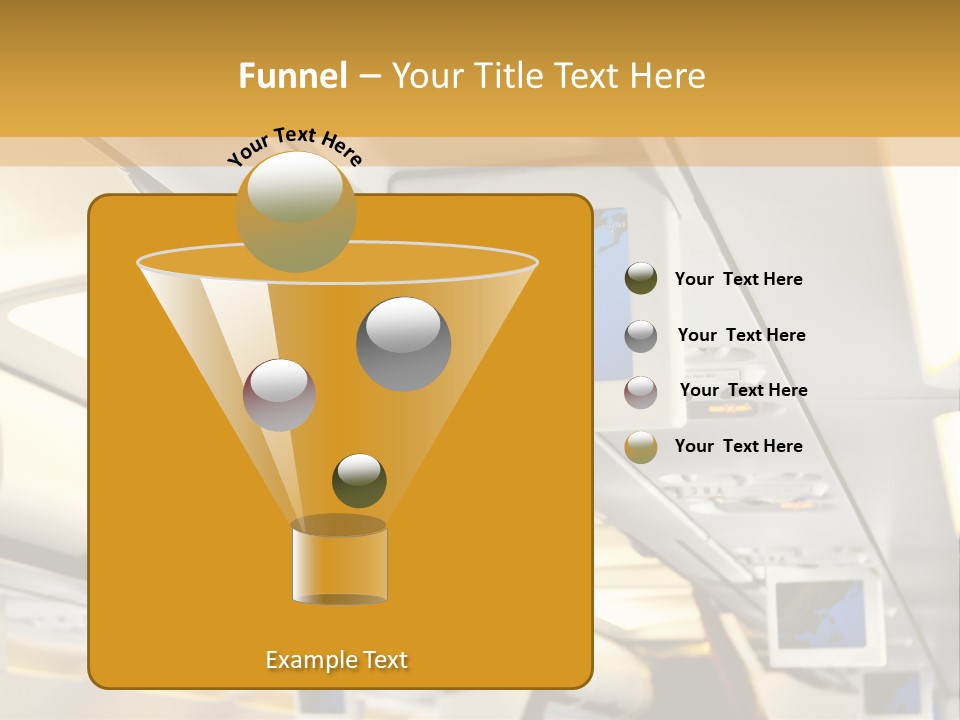 Airplane Sit Seat PowerPoint Template
