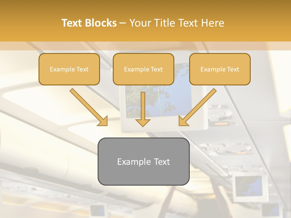 Airplane Sit Seat PowerPoint Template