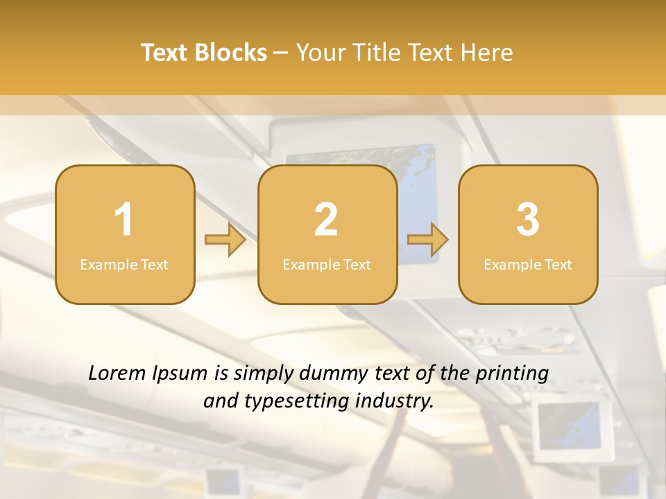 Airplane Sit Seat PowerPoint Template