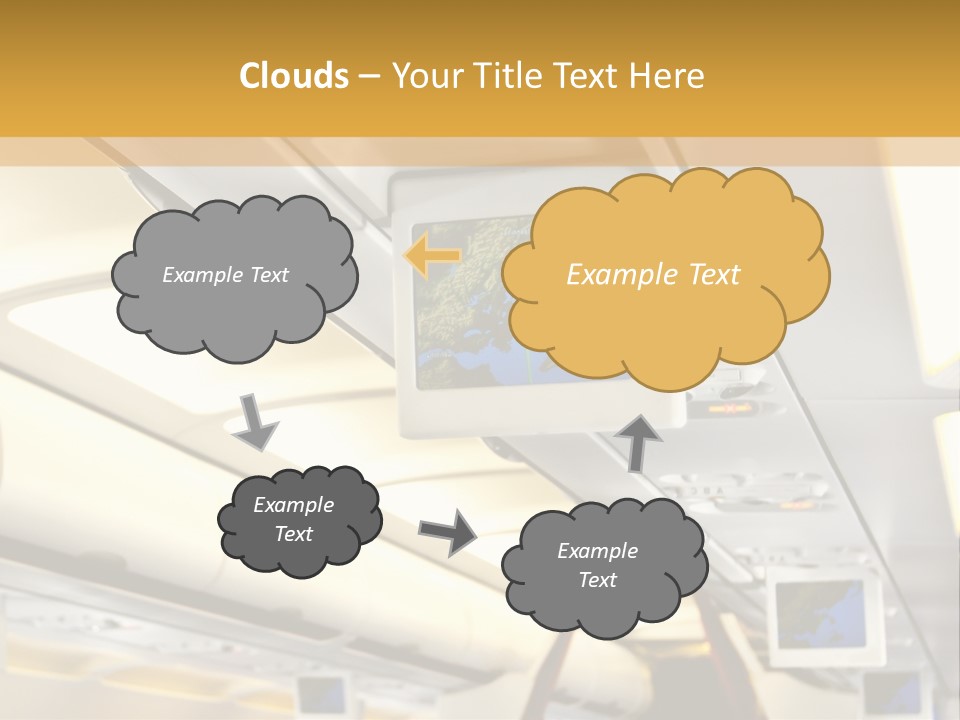 Airplane Sit Seat PowerPoint Template