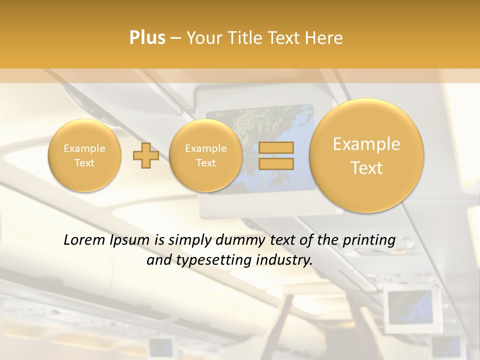 Airplane Sit Seat PowerPoint Template