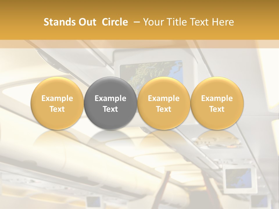 Airplane Sit Seat PowerPoint Template