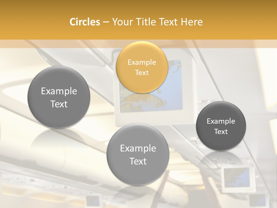 Airplane Sit Seat PowerPoint Template