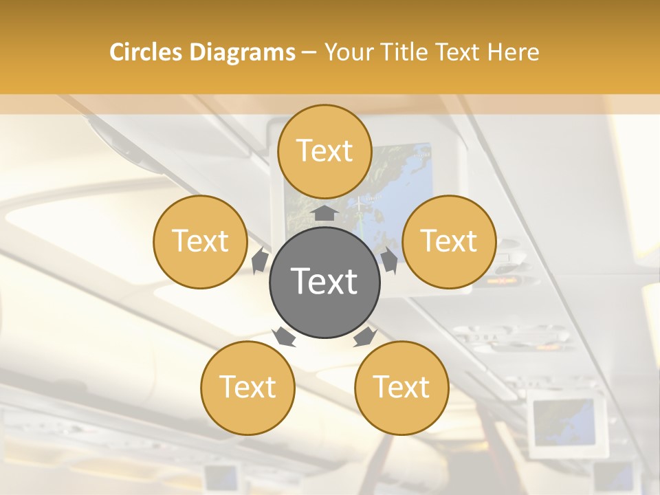 Airplane Sit Seat PowerPoint Template