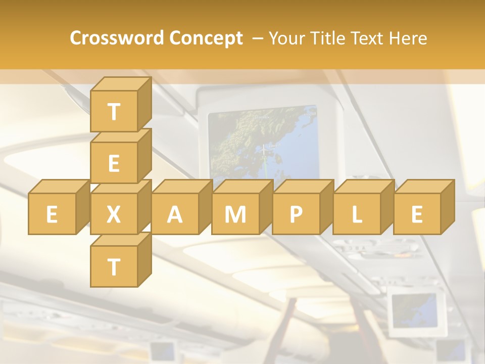 Airplane Sit Seat PowerPoint Template