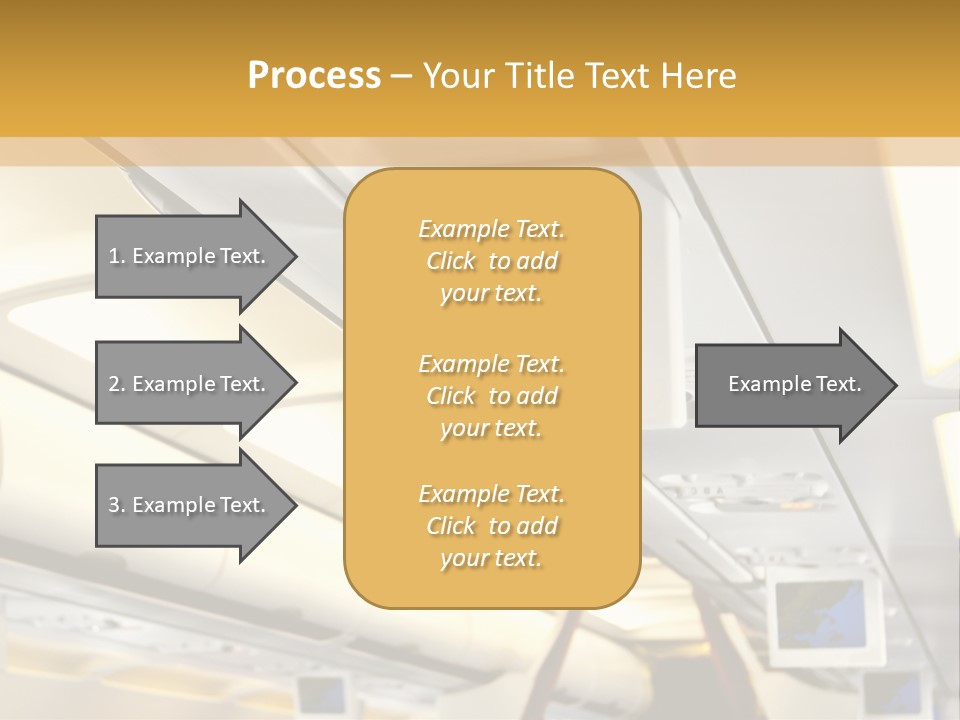 Airplane Sit Seat PowerPoint Template