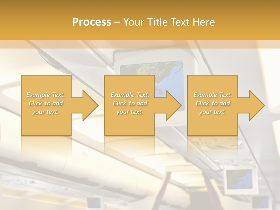 Airplane Sit Seat PowerPoint Template