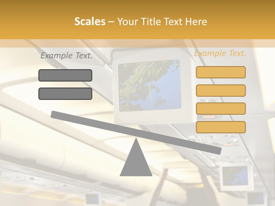 Airplane Sit Seat PowerPoint Template